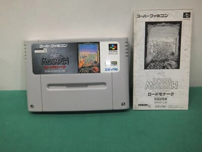 SNES -- LORD MONARCH -- Can save data! Super Famicom. JAPAN Game.  12942 - Image 1 of 4