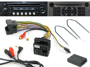 Citroen Aux Adaptador C2 C3 C4 C5 MK2 C8 3.5mm Gato Cable CTVPGX011 & Llave - Imagen 1 de 5