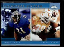 2001 TOPPS CHROME COMBOS REFRACTORS JAMAL LEWIS/TRAVIS HENRY BALTIMORE