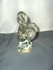 Vintage betender Engel mit Flügeln Kunst Glas Kristall Briefbeschwerer Figur SCHÖN - Bild 1 von 5