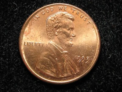 1993 P ERROR LINCOLN CENT * BROAD STRUCK * PHILADELPHIA MINT * UNCIRCULATED - Image 1 of 2