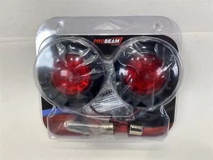  Harley-Davidson Custom Dynamics Rear Turn Signal Black Red Lens PB-FB-R-1156BR - Picture 1 of 4