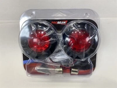  Harley-Davidson Custom Dynamics Rear Turn Signal Black Red Lens PB-FB-R-1156BR - Image 1 of 4