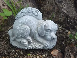 Latex dog angel Mold with plastic backup Plaster Concrete mould 4"L x 2.75"H - Picture 1 of 5