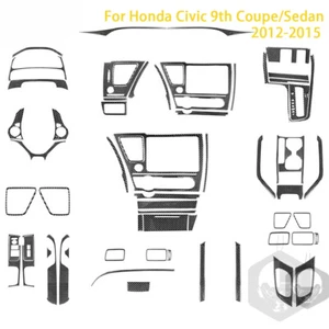 For Honda Civic 9th Coupe/Sedan 2012-2015 Accessories Carbon Fiber Interior Gear - Picture 1 of 60