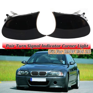Juego de intermitentes delanteros lente de humo para BMW Serie 3 BMW E46 Coupe/Cabrio 1998-2001 intermitentes - Imagen 1 de 16