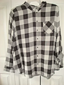Blusa Damas Plus Negra a Cuadros Talla 1X L. Scott Nueva con Etiquetas - Imagen 1 de 2