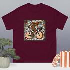 Inspirational Cycling / Keith Haring Inspired T-Shirt - Men's - Gray/Black/White