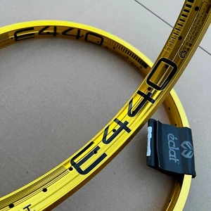 PAIR of ECLAT BMX E440 20" RIMS GOLD - Picture 1 of 3