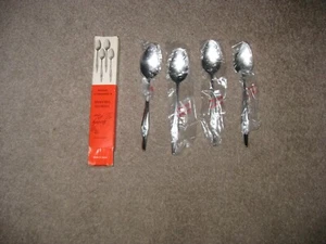 NIB 4 Vintage Creative Manor Spritely Rose Grapefruit Spoons - Picture 1 of 1