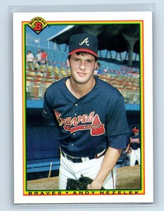1990 Bowman Andy Nezelek Atlanta Braves #3
