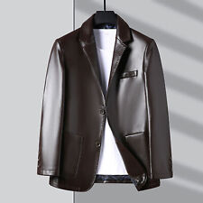 It Is Lapel 2 Button Solid Color Jacket with Pockets Suitable for Everyday