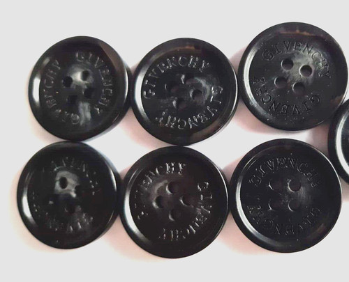 PULSANTE GIVENCHY 6 pz ACRILICO MODA FRANCESE TAGLIA 21mm