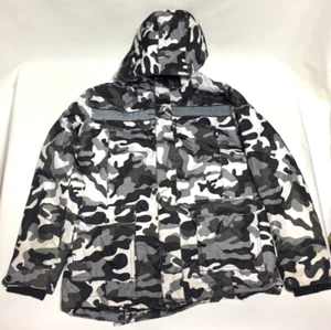 Arctix Kids XL Black, Grey & White Camo Winter Jacket - Hooded - Picture 1 of 6