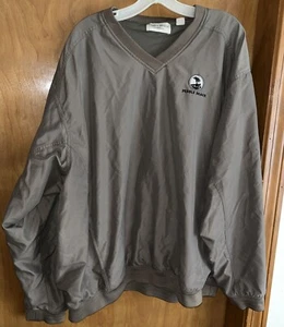 Pebble Beach Classic Men's V-neck Windbreaker Golf Vest in Beige Size XXL (B28) - Picture 1 of 4
