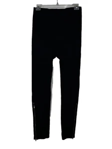 LANE BRYANT Womens Size E/F Solid Black High Waist Ankle Zipper Shaping Leggings - Picture 1 of 7