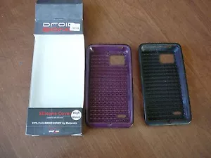 Lotto di 2~DROID BIONIC COVER SILICONE PER VERIZON MOTOROLA COVER LUCIDA - Foto 1 di 2