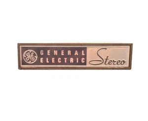 General Electric Stereo Messing Bronze Logo Namensschild - Bild 1 von 15