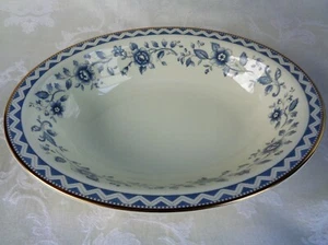 Royal Doulton English Fine Bone China Josephine Gold Trim Oval Vegetable Bowl - Picture 1 of 5