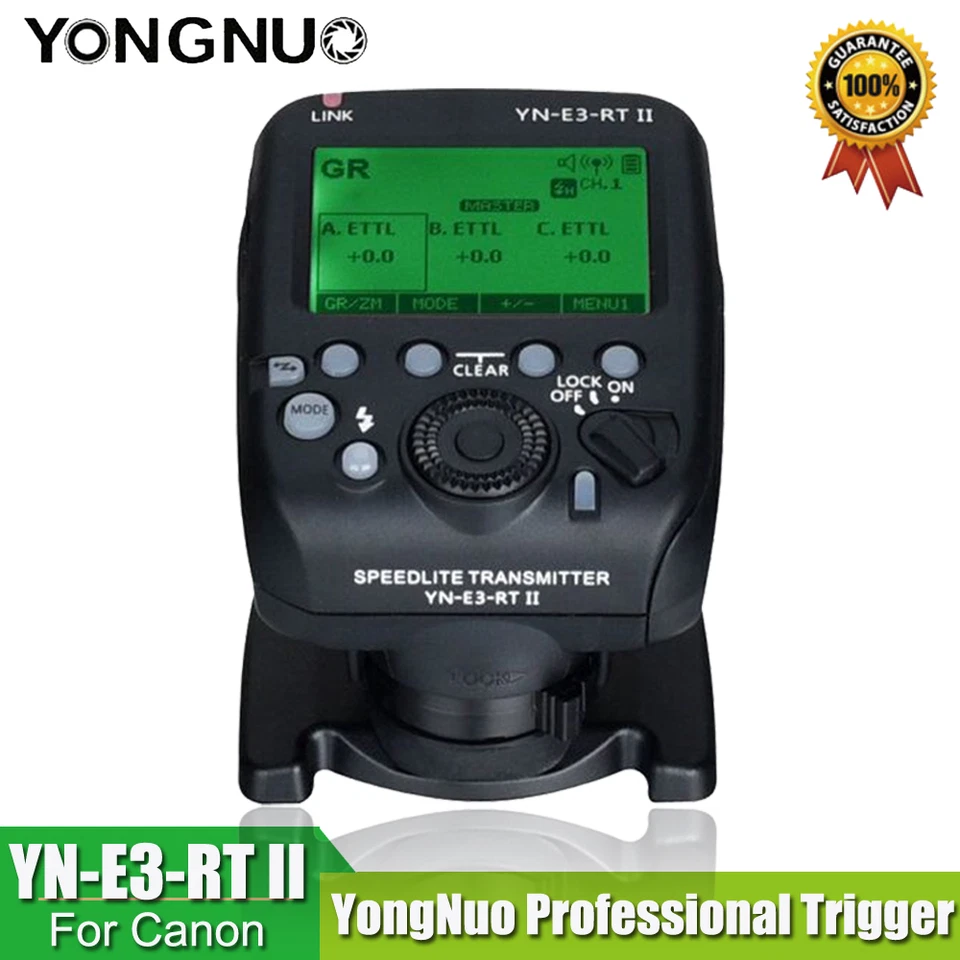 YONGNUO YN-E3-RT II Radio Flash Trigger Speedlite Transmitter For Canon 600EX-RT - Image 1 of 4