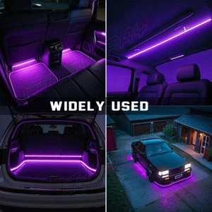 Camper Awning Boat Purple Light Strip Set w/IR Remote 16FT 3528 Waterproof HOT - Picture 1 of 14