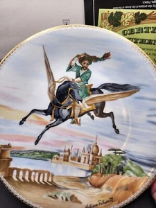 Haviland Limoges Plate Le Cheval Magique 1979 Lilian Tellier 1001 Nights 11" - Picture 1 of 12