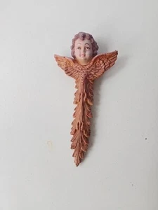 Vintage Robert Shields Handpainted Angel Cross Ornament - Picture 1 of 6