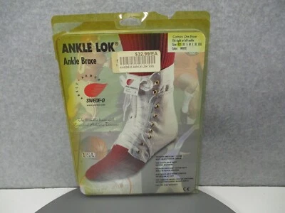 Swede-O Tobillo Lok (XXS Mujer Talla 2-3) Soporte Encaje Atlético Blanco Foto 1 de 4