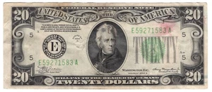 $20 1934-A Federal Reserve Note Richmond Fr#2055-E - Picture 1 of 2