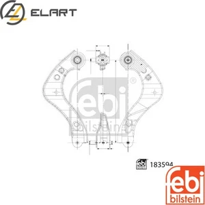 TRACK CONTROL ARM 183594 FOR TOYOTA C-HR/VAN COROLLA/Hatchback SUZUKI 1.2L 4cyl - Picture 1 of 6