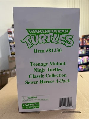 ¡Nuevo! Paquete de 4 Tortugas Ninja Adolescentes Mutantes Sellado Tmnt Héroes de Alcantarillado Foto 1 de 3