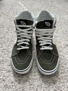 Vans Hi-Top Green with floral US Men’s 10.5 - Picture 1 of 6