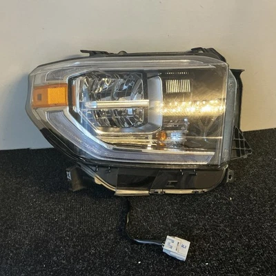 Great! 2018-2021 Toyota Tundra RH Right Passenger Side Headlight LED Chrome TYC - Image 1 of 4