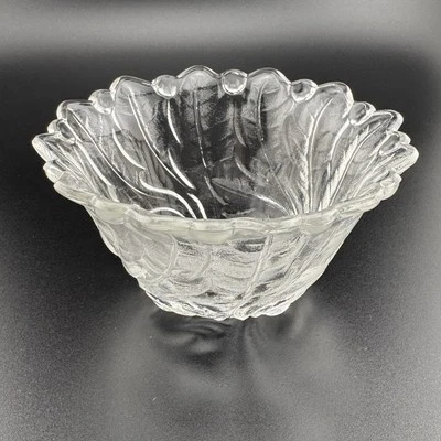 Vintage Indiana Vidro Rosa Selvagem Sherbet Pequeno Doce Noz Prato Pé - Imagem 1 de 4