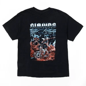 Clowns Band T-Shirt Endless Era Rider Skeleton Graphic Black Tee Punk Size Large - Picture 1 of 11