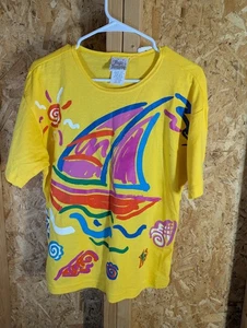 Magic Memories Medium Size Ladies Hand Painted Tshirt - Picture 1 of 6