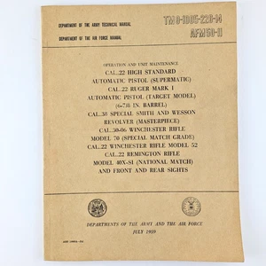 1959 Technical Manual TM 9-1005-226-14, AFM 50-11, Firearm Operation Maintenance - Picture 1 of 12