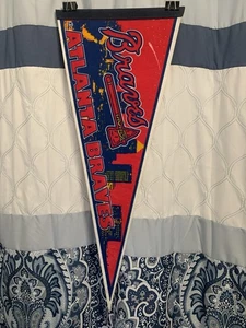 Banderín deportivo 1998 bandera pancarta Atlanta Braves MLB béisbol - Imagen 1 de 6