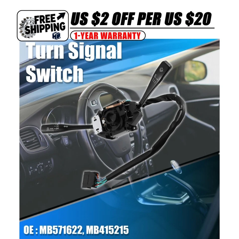 1PCS Car Turn Signal Wiper Switch Fit Mitsubishi Mighty Max（LHD) MB571622 - Image 1 of 4