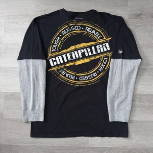 Chase Authentics Caterpillar Racing Long Sleeve T-Shirt Men's Size Large Black - Picture 1 of 9