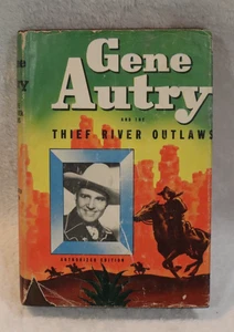 Gene Autry and the Thief River Outlaws hardcover 1944 Whitman dust jacket - Bild 1 von 5
