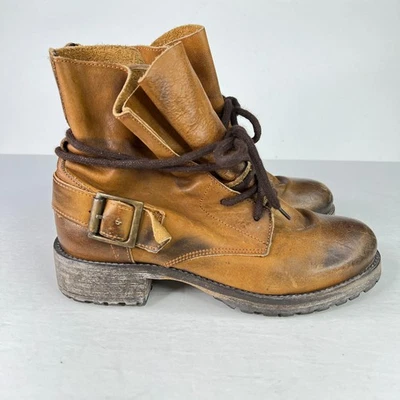 Jeffrey Campbell 1953 Leather Bootie Ankle Boots Brown Womens 36 - Image 1 of 4