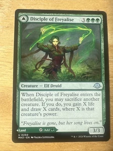 MTG Disciple Of Freyalise/Garden Of Freyalise U 250 NM - Modern Horizons 3 - Picture 1 of 2