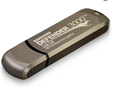 Kanguru Defender 3000 – 32 GB Hardware Encrypted Flash Drive - FIPS 140-2 Level - Image 1 of 3