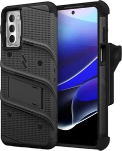 Zizo Bolt Series Bundle Case/Screen for Motorola Moto G Stylus 5G (2022) - Black - Picture 1 of 6