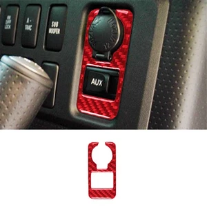 Power Supply Socket Panel Trim Carbon Fiber For Toyota FJ Curiser 2007-2021 RED - Picture 1 of 10