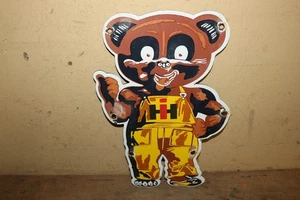 Vtg IH International Harvester Cub Cadet Farm Tractor 12" Porcelain Metal Sign - Picture 1 of 4