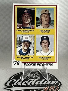 1978 Topps #703 Larry Andersen/Tim Jones/Mickey Mahler/Jack Morris EX Excellent  - Bild 1 von 2