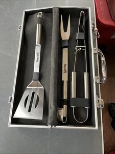Harrahs 3-teiliges Grillset / Spatel / Zange Edelstahl Grillen BBQ Barbecue - Bild 1 von 6