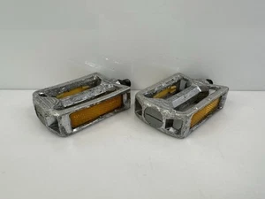 Vintage KKT AMX BMX Racing Pedals 9/16” Chrome Japan HTF - Picture 1 of 7